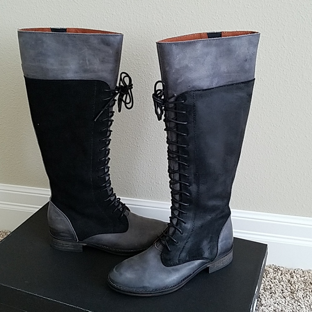Leather Tuxedo Boots By 🌟SixtySeven ⭐️